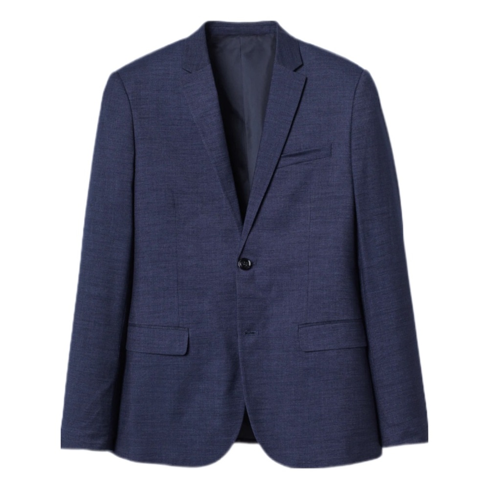 H&M Navy Blue Blazer Skinny Fit